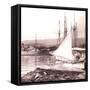 Papeetee Harbor, Tahiti, Late 1800s-Charles Gustave Spitz-Framed Stretched Canvas