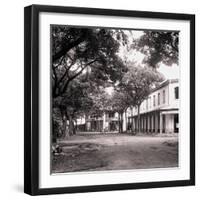 Papeetee Street Scene. Tahiti, Late 1800s-Charles Gustave Spitz-Framed Photographic Print