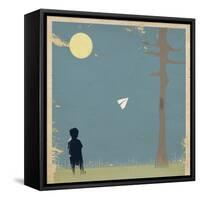 Paper Airplane-Tammy Kushnir-Framed Stretched Canvas