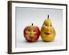 Paper Apple and Pear with Faces-Winfred Evers-Framed Photographic Print