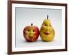 Paper Apple and Pear with Faces-Winfred Evers-Framed Photographic Print