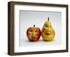 Paper Apple and Pear with Faces-Winfred Evers-Framed Photographic Print