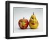 Paper Apple and Pear with Faces-Winfred Evers-Framed Photographic Print