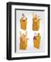 Paper Bag With Food Bread And Fruits, Vegetable-tomuato-Framed Art Print