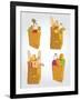 Paper Bag With Food Bread And Fruits, Vegetable-tomuato-Framed Art Print