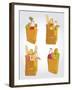 Paper Bag With Food Bread And Fruits, Vegetable-tomuato-Framed Art Print