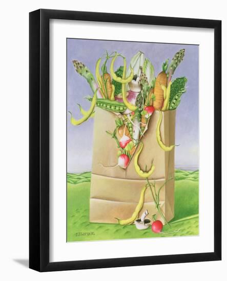 Paper Bag with Vegetables, 1992-E.B. Watts-Framed Giclee Print