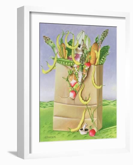 Paper Bag with Vegetables, 1992-E.B. Watts-Framed Giclee Print