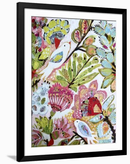 Paper Birds I-Karen Fields-Framed Art Print