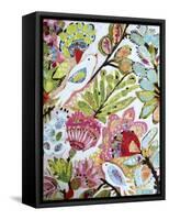 Paper Birds I-Karen Fields-Framed Stretched Canvas