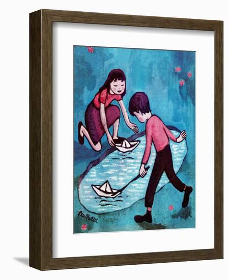 Paper Boats - Jack & Jill-Leo Politi-Framed Giclee Print