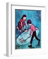 Paper Boats - Jack & Jill-Leo Politi-Framed Giclee Print