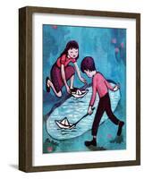 Paper Boats - Jack & Jill-Leo Politi-Framed Giclee Print