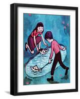 Paper Boats - Jack & Jill-Leo Politi-Framed Giclee Print