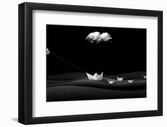 Paper Boats-sulaiman almawash-Framed Photographic Print