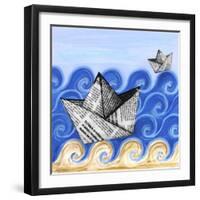 Paper Boats-null-Framed Giclee Print