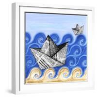 Paper Boats-null-Framed Giclee Print