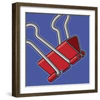 Paper Clip Office Supply-Ron Magnes-Framed Giclee Print