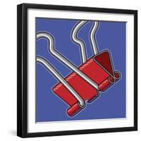 Paper Clip Office Supply-Ron Magnes-Framed Giclee Print