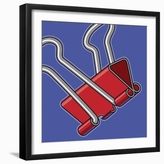 Paper Clip Office Supply-Ron Magnes-Framed Giclee Print