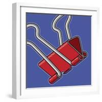 Paper Clip Office Supply-Ron Magnes-Framed Giclee Print