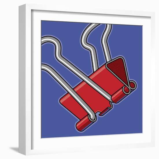 Paper Clip Office Supply-Ron Magnes-Framed Giclee Print