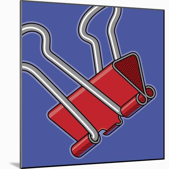 Paper Clip Office Supply-Ron Magnes-Mounted Giclee Print