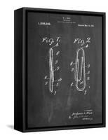 Paper Clip Patent-null-Framed Stretched Canvas