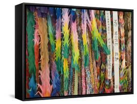 Paper Cranes at the Children's Peace Monument, Peace Park, Hiroshima, Western Honshu, Japan-Schlenker Jochen-Framed Stretched Canvas