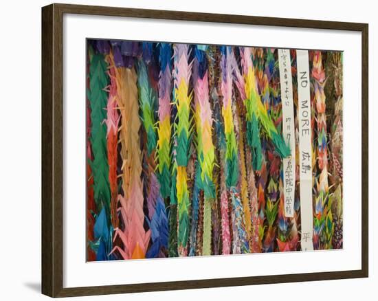 Paper Cranes at the Children's Peace Monument, Peace Park, Hiroshima, Western Honshu, Japan-Schlenker Jochen-Framed Photographic Print