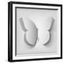 Paper Cut- Out Butterfly Illustration-Kundra-Framed Art Print