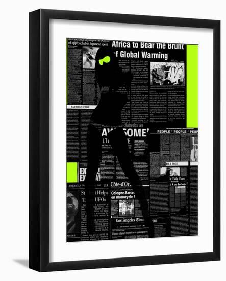 Paper Dance 2-NaxArt-Framed Art Print