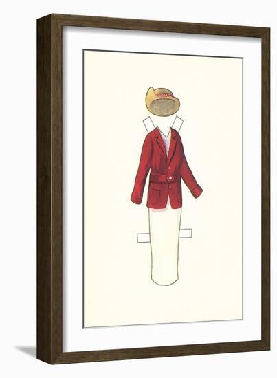 Paper Doll Outfit from 1910s-null-Framed Art Print