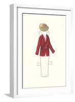 Paper Doll Outfit from 1910s-null-Framed Art Print