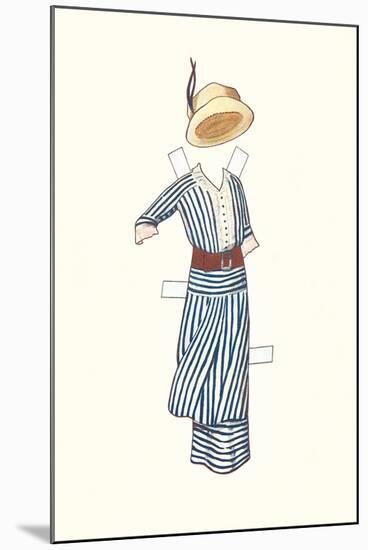 Paper Doll Outfit from 1910s-null-Mounted Art Print