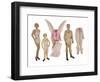 Paper Dolls of Scott, Zelda and Scottie-Zelda Fitzgerald-Framed Art Print