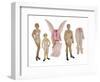 Paper Dolls of Scott, Zelda and Scottie-Zelda Fitzgerald-Framed Art Print