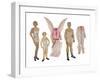 Paper Dolls of Scott, Zelda and Scottie-Zelda Fitzgerald-Framed Art Print