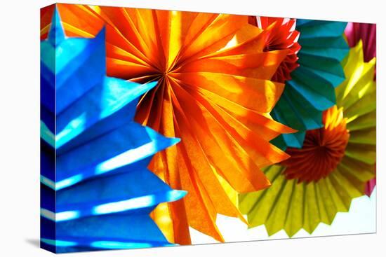 Paper Flowers-Gail Peck-Stretched Canvas