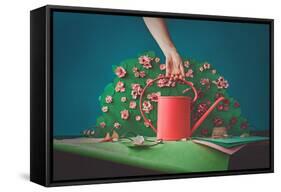 Paper Garden-Dina Belenko-Framed Stretched Canvas