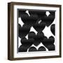 Paper Hearts, White-art_of_sun-Framed Art Print