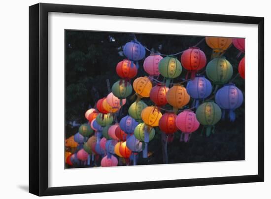 Paper Lanterns at Jangchung Park-null-Framed Photographic Print