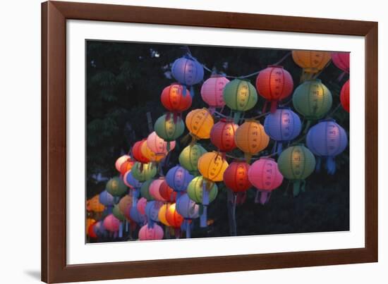 Paper Lanterns at Jangchung Park-null-Framed Photographic Print