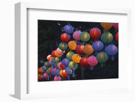 Paper Lanterns at Jangchung Park-null-Framed Photographic Print