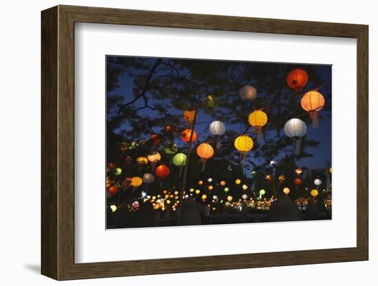 Paper Lanterns at Jangchung Park-Paul Souders-Framed Photographic Print
