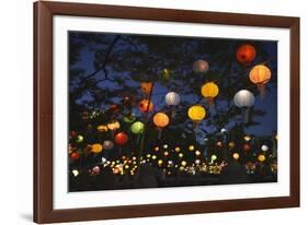 Paper Lanterns at Jangchung Park-Paul Souders-Framed Photographic Print