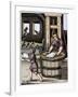 Paper maker, 16th century, (1849)-Jost Amman-Framed Giclee Print