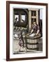 Paper maker, 16th century, (1849)-Jost Amman-Framed Giclee Print