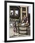 Paper maker, 16th century, (1849)-Jost Amman-Framed Giclee Print