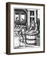 Paper Maker, 16th Century-Jost Amman-Framed Giclee Print